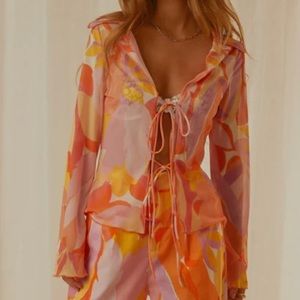 Peppermayo Parisian Balcony tie top sz 4 US